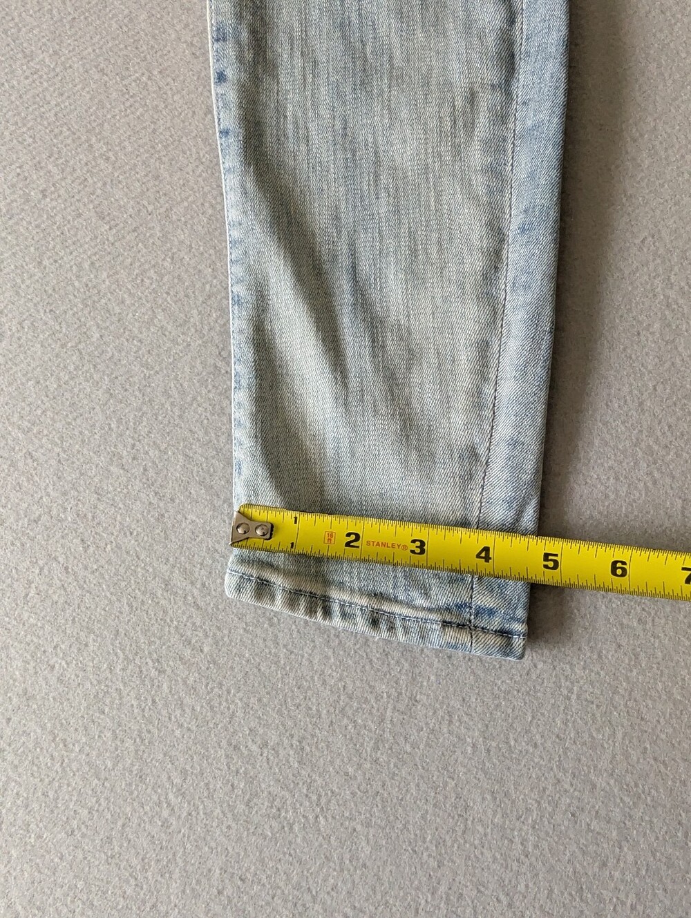 Mother The Looker Light Wash Distressed Skinny Jeans Sz 26 Women's Made In USA image 8